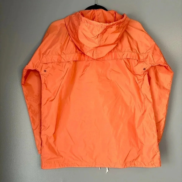 Eddie Bauer Small Lightweight Windbreaker Full Zip Jacket Orange - Picture 3 of 4
